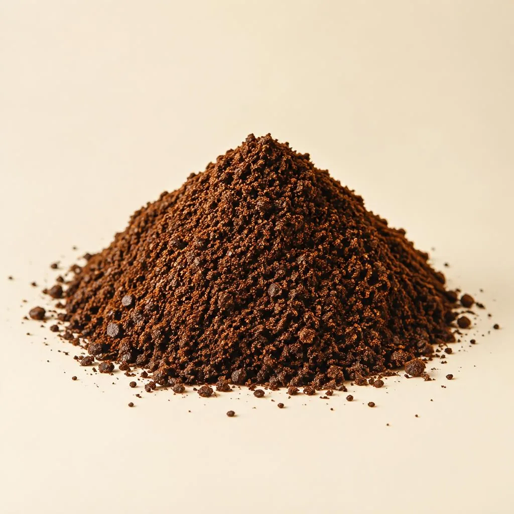 Close-up of specialty coffee grounds